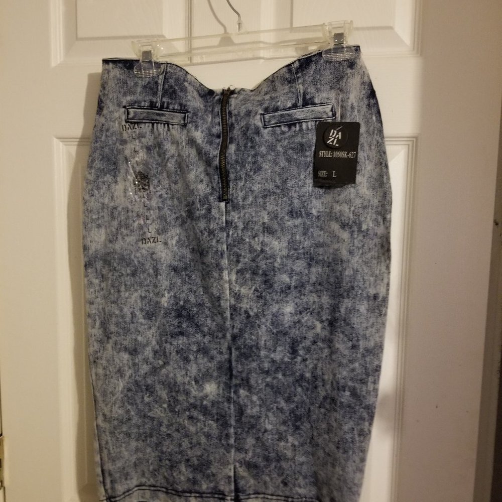 Acid Washed Skirt Dazel